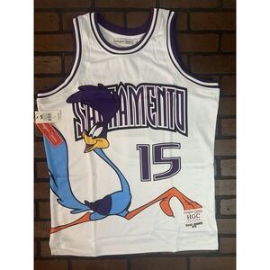ROADRUNNER / SACRAMENTO White Headgear Classics Basketball Jersey ~Never Worn~ L